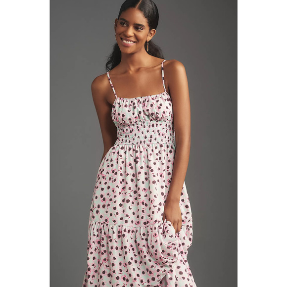 NWT Anthropologie Hutch Square-Neck A-Line Maxi Dress - MP - Picture 2 of 5